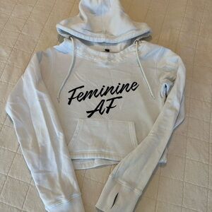 Feminine AF Women's White Hoodie